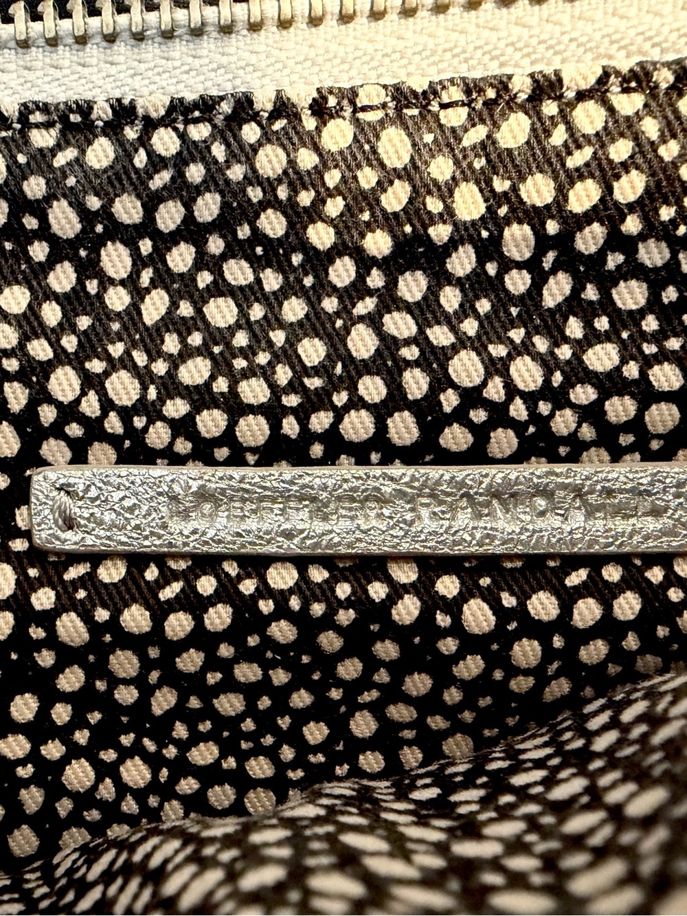 Loeffler Randall Flat Metallic Silver Tassel Wristlet Clutch - Picture 6 of 6